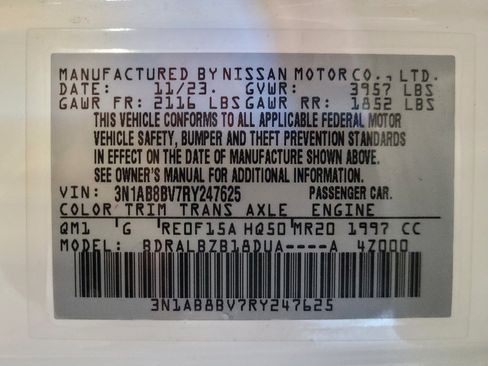 Used 2024 Nissan Sentra S FWD image 33