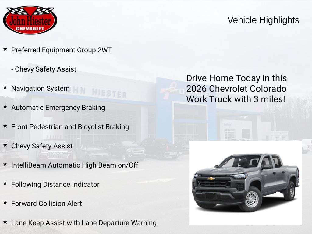 New 2026 Chevrolet Colorado W/T RWD image 2