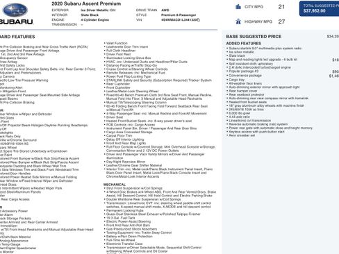 Used 2020 Subaru Ascent Premium w/ Convenience Package image 5