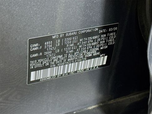 Used 2020 Subaru Outback Premium w/ Popular Package #1 image 30