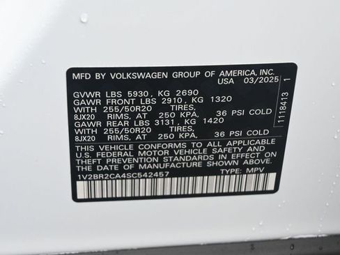 New 2025 Volkswagen Atlas SEL image 18