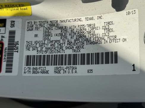 Used 2014 Toyota Tundra SR5 w/ SR5 Upgrade Package RWD image 10