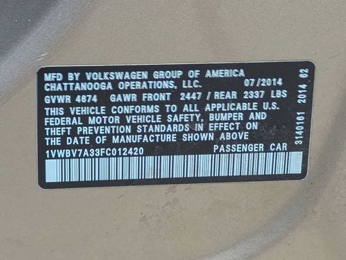 Used 2015 Volkswagen Passat TDI SE FWD image 42