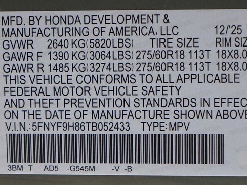 New 2026 Honda Passport TrailSport Elite image 21