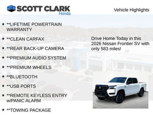 Used 2026 Nissan Frontier SV w/ Tow Package RWD image 12