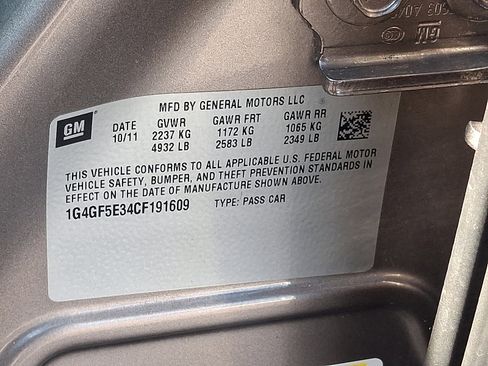 Used 2012 Buick LaCrosse Premium w/ Driver Confidence Package image 27