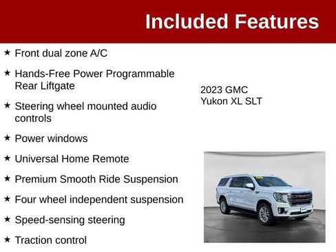 Used 2023 GMC Yukon XL SLT w/ SLT Premium Package AWD/4WD image 4