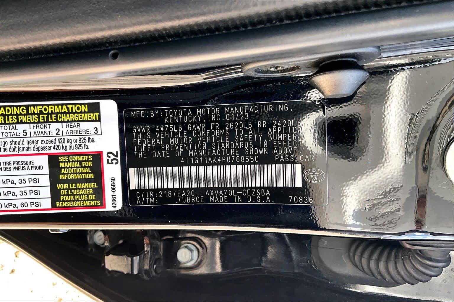 Used 2023 Toyota Camry SE FWD image 35