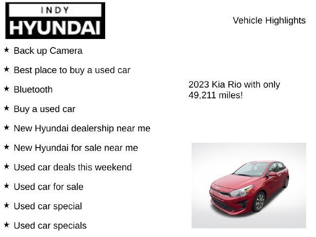 Used 2023 Kia Rio S w/ Technology Package FWD image 7