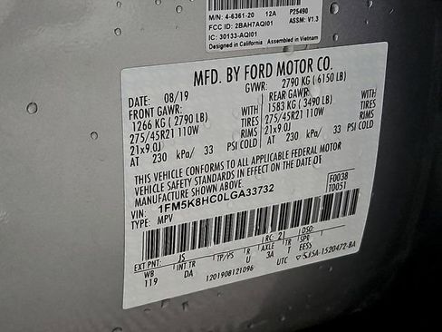 Used 2020 Ford Explorer Platinum w/ Premium Technology Package image 30