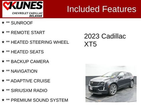 Used 2023 Cadillac XT5 Premium Luxury w/ Technology Package image 3