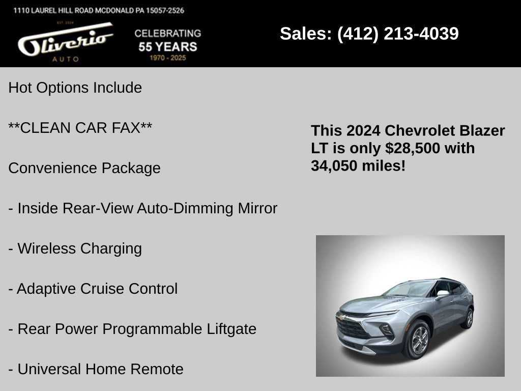 Used 2024 Chevrolet Blazer LT w/ Convenience Package AWD/4WD image 5