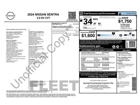 Certified 2024 Nissan Sentra SV FWD image 6