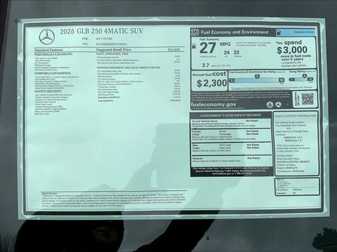 New 2026 Mercedes-Benz GLB 250 4MATIC image 26