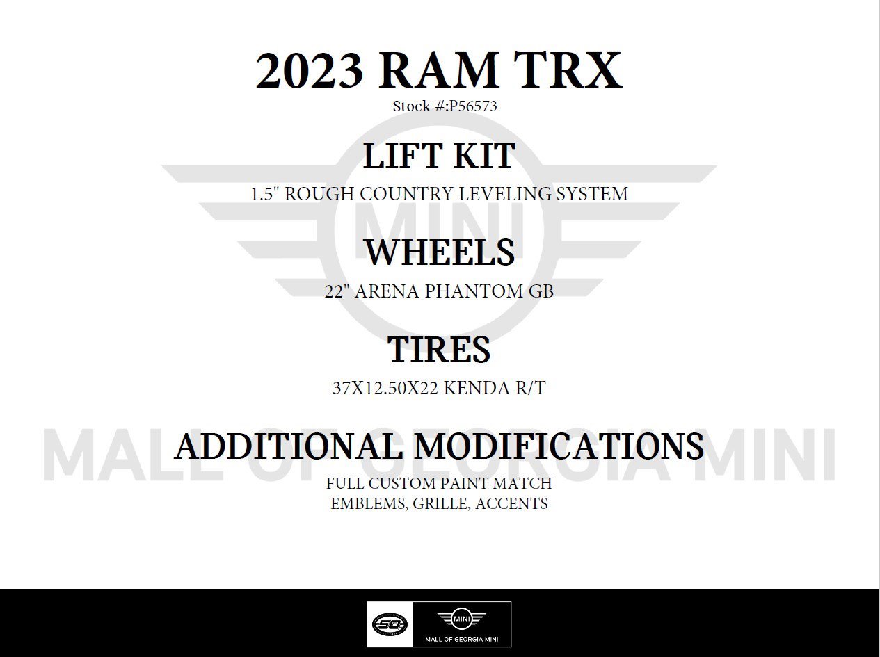 Used 2023 RAM 1500 TRX w/ TRX Level 2 Equipment Group AWD/4WD image 3
