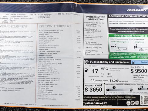 Used 2026 McLaren 750S Spider RWD image 83