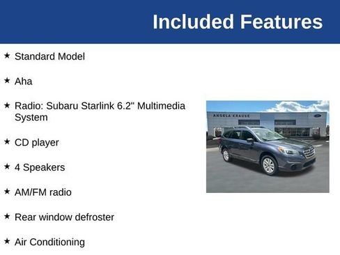 Used 2017 Subaru Outback 2.5i AWD/4WD image 5
