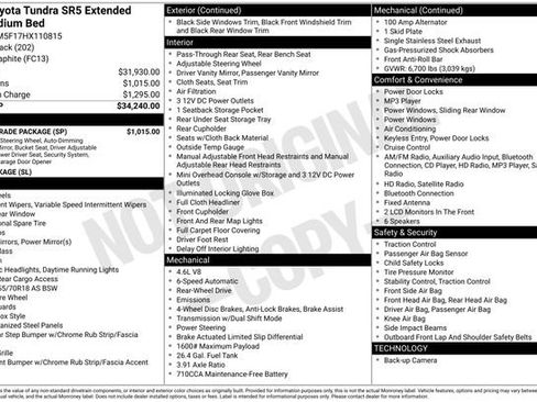 Used 2017 Toyota Tundra SR5 w/ SR5 Upgrade Package image 5