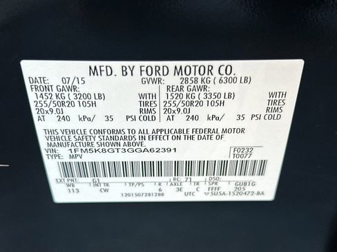 Used 2016 Ford Explorer Sport w/ Equipment Group 401A image 29