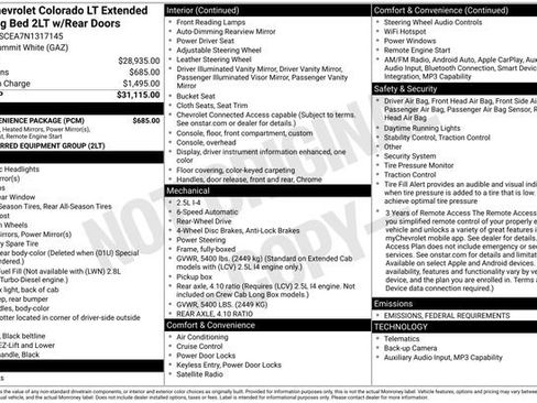 Used 2022 Chevrolet Colorado LT w/ LT Convenience Package image 2