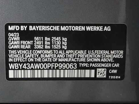 Used 2023 BMW i4 eDrive35 w/ Premium Package RWD image 77