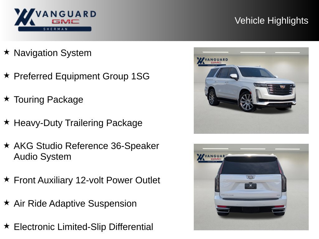 Used 2022 Cadillac Escalade Premium Luxury Platinum w/ Heavy-Duty Trailer Package AWD/4WD image 11