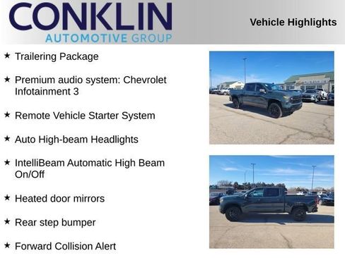 New 2026 Chevrolet Silverado 1500 Custom Trail Boss w/ Dark Appearance Package image 2