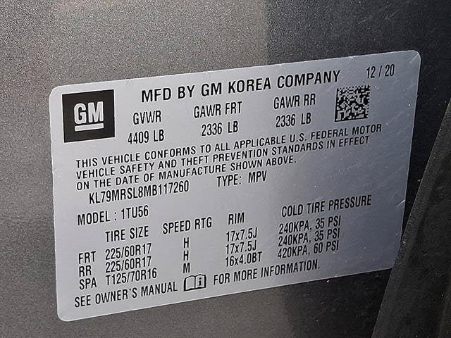 Used 2021 Chevrolet TrailBlazer LT w/ Convenience Package AWD/4WD image 27