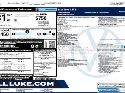 Used 2023 Volkswagen Taos S w/ Driver Assistance Package