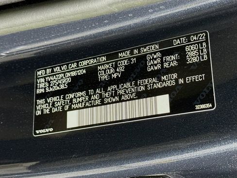Used 2022 Volvo XC90 T6 Inscription w/ Advanced Package AWD/4WD image 33