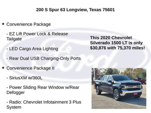 Used 2020 Chevrolet Silverado 1500 LT w/ Texas Edition image 30