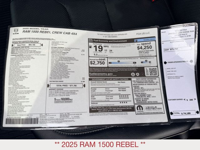 Used 2025 RAM 1500 Rebel w/ Rebel Level 2 Equipment Group AWD/4WD image 31