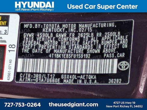 Used 2015 Toyota Avalon XLE Touring FWD image 39