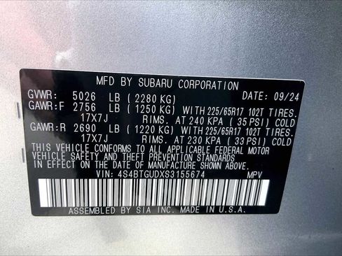 Used 2025 Subaru Outback Wilderness AWD/4WD image 33