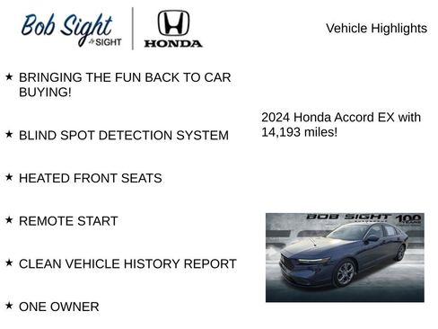 Certified 2024 Honda Accord EX image 3