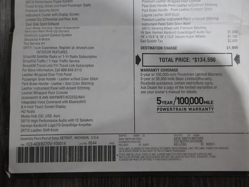 Used 2013 SRT Viper GTS w/ GTS Laguna Interior Pkg image 74