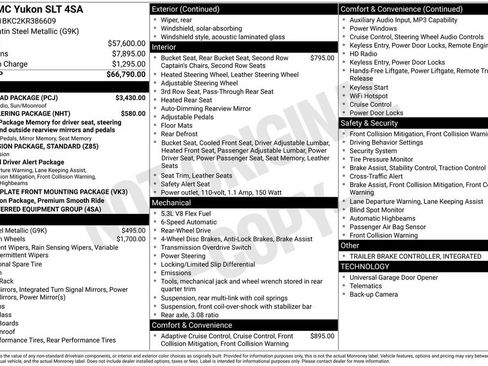 Used 2019 GMC Yukon SLT w/ Open Road Package RWD image 1