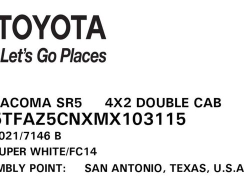 Used 2021 Toyota Tacoma SR5 RWD image 84