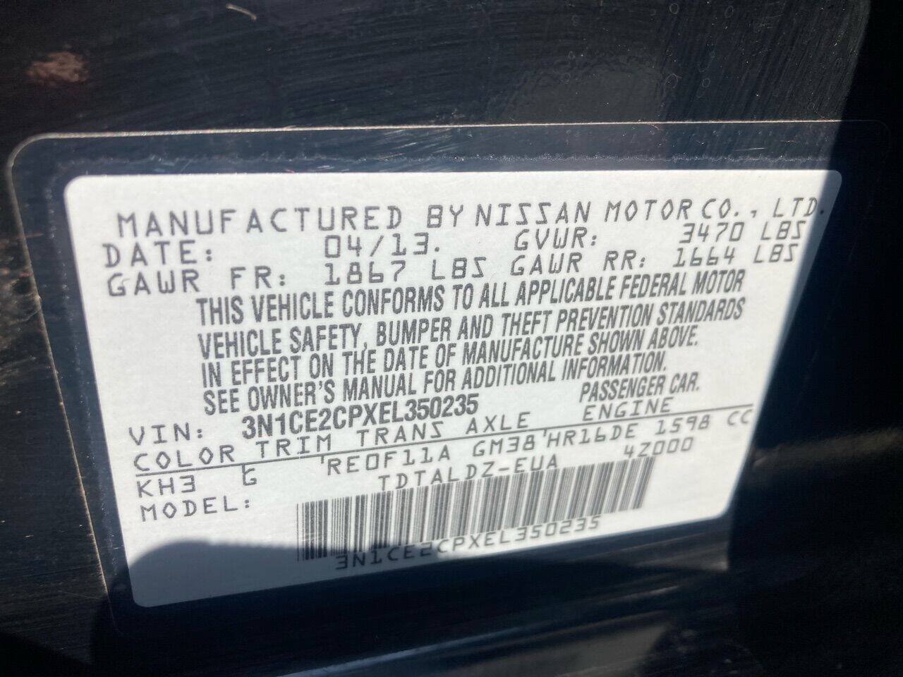 Used 2014 Nissan Versa Note SV w/ Convenience Package FWD image 17