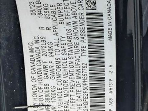 Certified 2023 Honda Civic Sport image 23