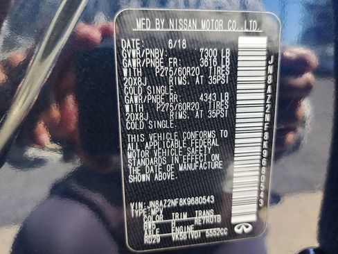 Used 2019 INFINITI QX80 Luxe image 28