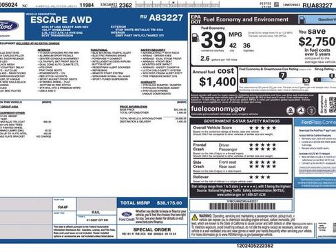 Used 2024 Ford Escape ST-Line Select AWD/4WD image 5