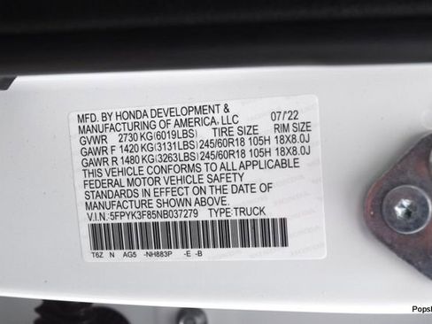 Used 2022 Honda Ridgeline Black Edition image 25
