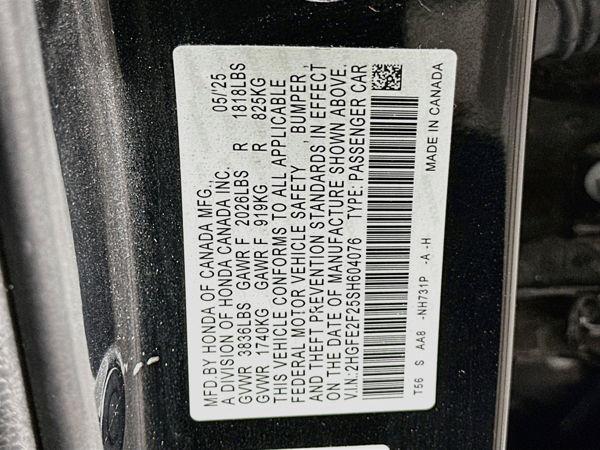 Used 2025 Honda Civic LX image 12