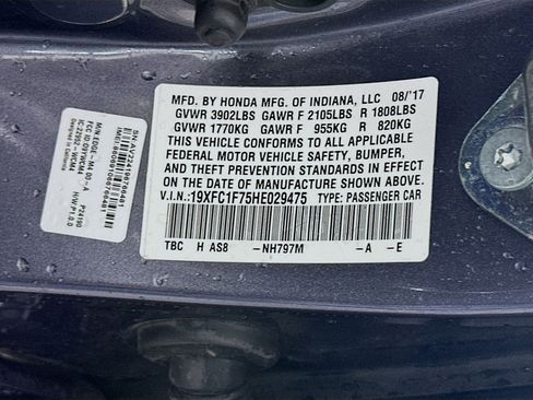 Used 2017 Honda Civic EX-L image 12