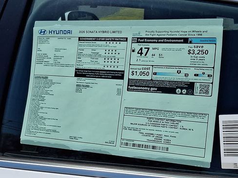New 2026 Hyundai Sonata Limited FWD image 24