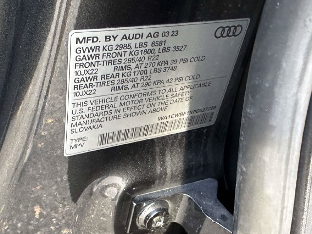 Used 2023 Audi SQ8 Prestige AWD/4WD image 35