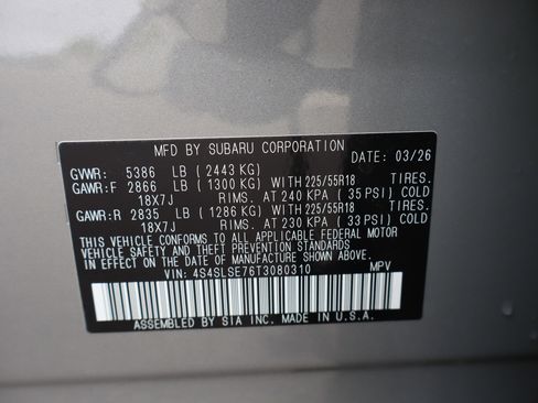 New 2026 Subaru Forester Touring AWD/4WD image 24