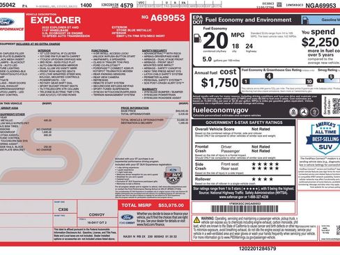 Certified 2022 Ford Explorer ST AWD/4WD image 38