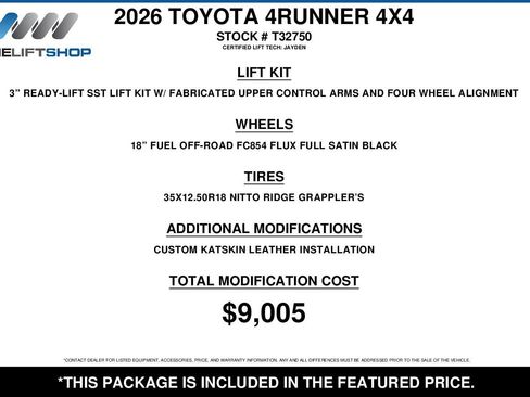 Used 2026 Toyota 4Runner TRD Off-Road Premium AWD/4WD image 2